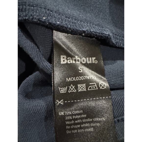 Barbour Skiff Half-Zip Sweatshirt Storm Force Small - Picture 6 of 6